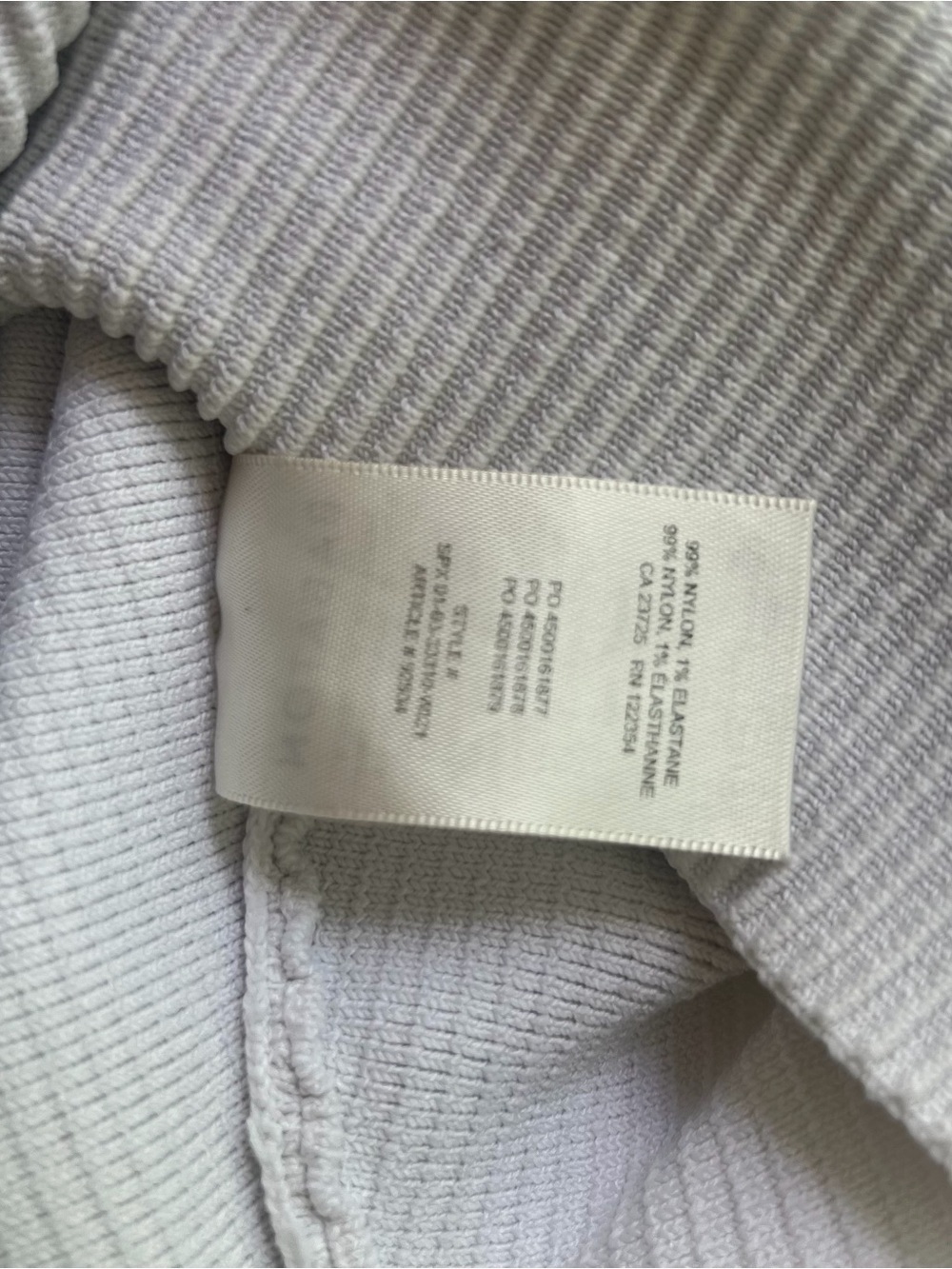 Aritzia Babaton White Ribbed V-Neck Polo Tank - Picture 7 of 7